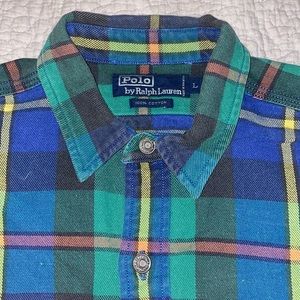 Vintage 90s polo by Ralph Lauren plaid shirt